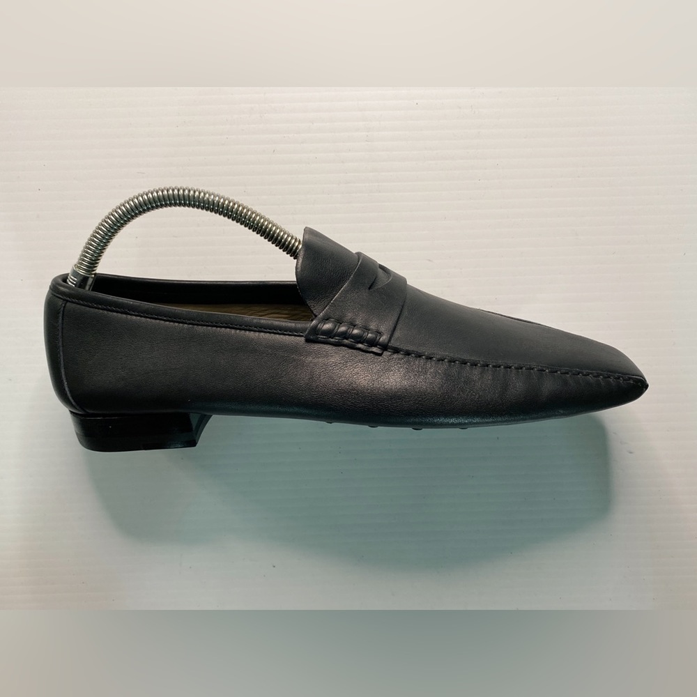 Yves Saint Laurent Black Leather Loafers - Picture 4 of 11